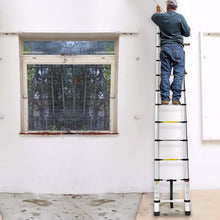 Load image into Gallery viewer, 12.5&#39; 12 - Step Aluminum Lightweight Folding Extension Ladder
