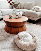 Load image into Gallery viewer, Prisma Round Natural Wood Turned Drum Coffee Table Brown - Project 62™ 3998RR
