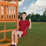 (2) Red Belt Swing Seats with Chains #9368