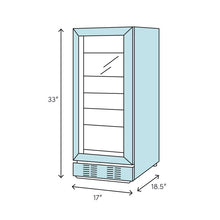 Load image into Gallery viewer, 120 Can Freestanding Beverage Refrigerator 3961RR
