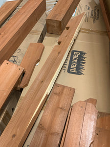 14 ft. x 10 ft. Oasis Wood Cedar Pergola 1260CDR (4 boxes)
