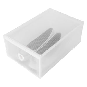 12Pcs Foldable Shoe Box Storage Plastic Transparent (Set of 12)