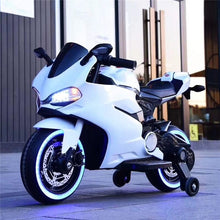 Load image into Gallery viewer, 12V 7A Electric Children Riding Toy, Electric Motorcycle With Flashing Wheels MRM4043

