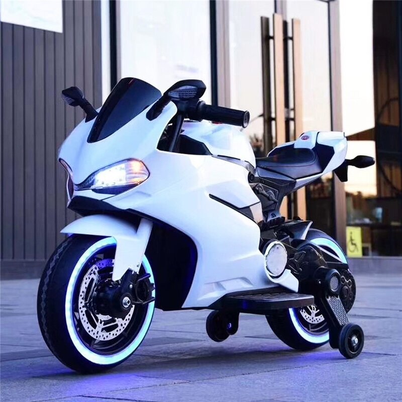 12V 7A Electric Children Riding Toy, Electric Motorcycle With Flashing Wheels MRM4043