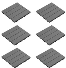 Load image into Gallery viewer, Dark Gray 12&quot; x 12&quot; Interlocking Deck Tile - 6 Pieces (420MM)
