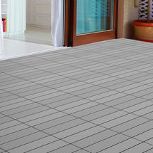 Load image into Gallery viewer, Dark Gray 12&quot; x 12&quot; Interlocking Deck Tile - 6 Pieces (420MM)
