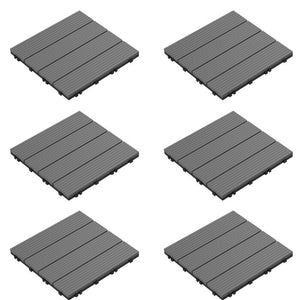 Composite Interlocking Deck Tile (Set of 6)