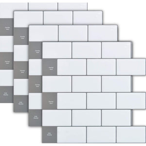 12" x 12" PVC Peel & Stick Mosaic Tile (Set of 10) GL874 (4 boxes)