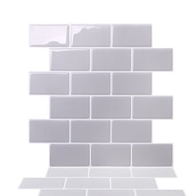 Load image into Gallery viewer, 12&quot; x 12&quot; Peel &amp; Stick Subway Tile Gray 1 Box #915ND
