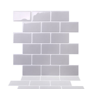 12" x 12" Peel & Stick Subway Tile Gray 1 Box #915ND