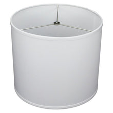 Load image into Gallery viewer, White 12&#39;&#39; H x 14&#39;&#39; W Linen Drum Lamp Shade ( Spider )
