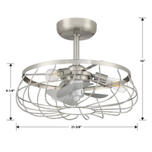 Load image into Gallery viewer, 12&#39;&#39; Aric 3 - Blade Ceiling Fan with and Light Kit Included
