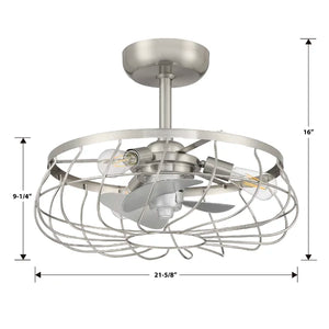 12'' Aric 3 - Blade Ceiling Fan with and Light Kit Included