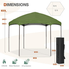 Load image into Gallery viewer, 12 Ft. W x 10 Ft. D Metal Pop-Up Gazebo
