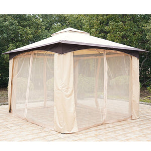 12 Ft. W x 9.8 Ft. D Steel Patio Gazebo MRM2028