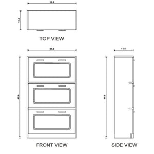 12 Pair Shoe Storage Cabinet MRM3962