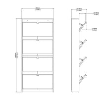 Load image into Gallery viewer, 12 Pair Shoe Storage Cabinet
