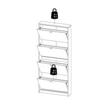 Load image into Gallery viewer, 12 Pair Shoe Storage Cabinet
