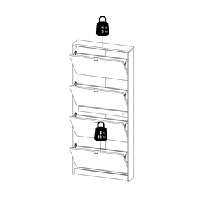 12 Pair Shoe Storage Cabinet
