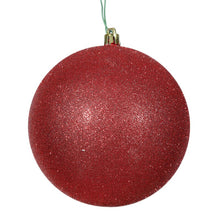 Load image into Gallery viewer, Red 12 Piece Glitr Christmas Ball Ornament (Set of 12)
