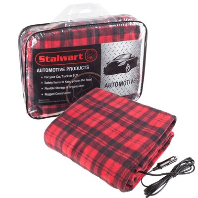 12 Volt Plaid Electric Throw Blanket  GL32
