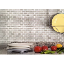 Load image into Gallery viewer, 12&quot; x 12&quot; Marble Brick Joint Mosaic Wall &amp; Floor Tile - 10 sq. ft.
