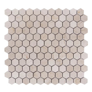 12" x 12" Marble Honeycomb Mosaic Wall & Floor Tile 5 sq. ft.