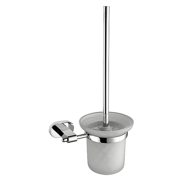 13.81in. H Wall Mounted Toilet Brush and Holder