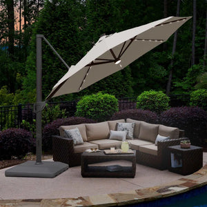 132'' Lighted Cantilever Umbrella