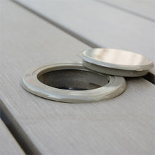 Load image into Gallery viewer, CorLiving Metal Patio Dining Table in Sun Bleached Gray 36&quot; x 59&quot;
