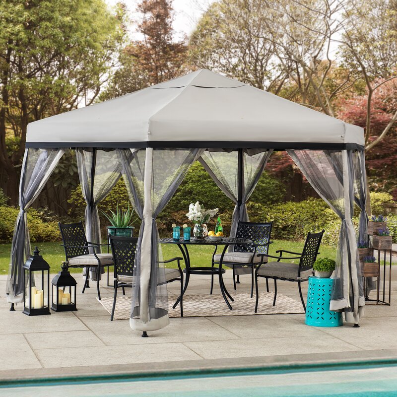 13 Ft. W x 11 Ft. D Steel Pop-Up Gazebo