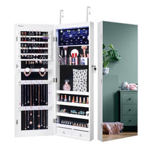 Load image into Gallery viewer, 14.56&#39;&#39; Wide Wall Mounted Jewelry Armoire with Mirror
