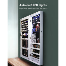 Load image into Gallery viewer, 14.56&#39;&#39; Wide Wall Mounted Jewelry Armoire with Mirror
