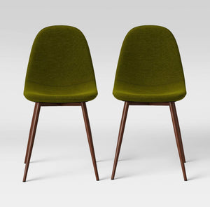2pc set Copley Upholstered Dining Chair -Green #4105