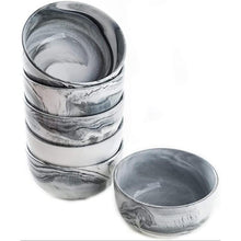 Load image into Gallery viewer, 14 Ounce Gray Marble Porcelain Bowls Ice Cream/Dessert/Cereal Bowls, Microwave Safe,Set Of 6 (Set of 6) EC1428
