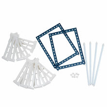 Load image into Gallery viewer, White/Blue 15.33&quot; Adjustable Under Sink Two Shelf Shelving Rack 1717CDR
