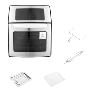 1500w Air Fryer Oven, 10-in-1 Air Fryer Toaster Oven Oilless Cooker With Digital Lcd Touch Screen 16qt Large Countertop Oven W/rotisserie Dehydrator, Dishwasher-safe (Part number: US01+AMB005493_US)