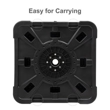 Load image into Gallery viewer, 150 Lbs Patio Cantilever Umbrella Base Sand/water Filled Square Umbrella Stand With 3d Surface, Stylish And Modern Outdoor Offset Umbrella Stand, Black 5828RR
