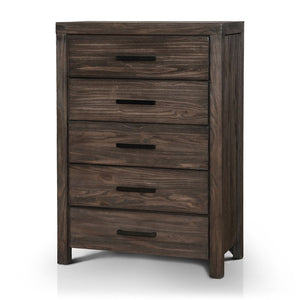 Furniture of America Krentin 5 Drawer Transitional Solid Wood Chest