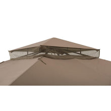 Load image into Gallery viewer, Sunjoy Khaki Metal Rectangle Semi-Permanent Gazebo 2291CDR
