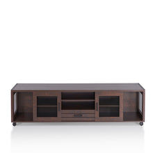 Load image into Gallery viewer, Industrial 70&quot; Wood TV Stand in Vintage Walnut Finish #9946
