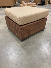 Load image into Gallery viewer, Outdoor Wicker Rattan Ottoman Brick Brown/Tan(2127RR)
