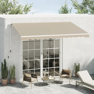 156" W x 96" D Manual Retraction Slope Patio Awning