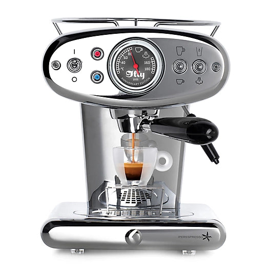 illy® X1 Anniversary Single Serve Espresso & Coffee Maker in Stainless Steel