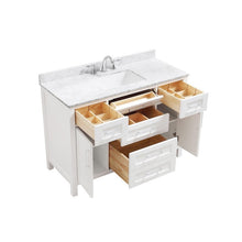 Load image into Gallery viewer, Ove Decors  Tahoe 48" White Vanity with Carrara Marble Countertop *AS-IS* 6426RR
