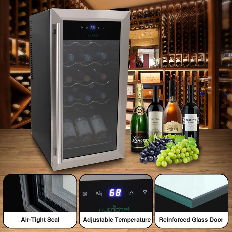 15 Bottle Single Zone Freestanding Wine Refrigerator SB1822