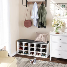 Load image into Gallery viewer, 15 Pair Shoe Storage Bench
