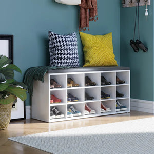 15 Pair Shoe Storage Bench