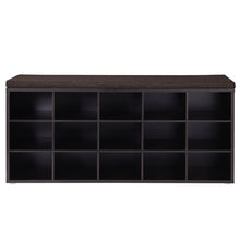 Load image into Gallery viewer, 15 Pair Shoe Storage Bench
