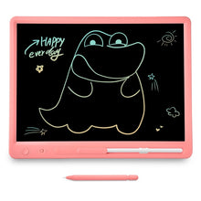 Load image into Gallery viewer, 15&quot; LCD Writing Tablet Colorful Drawing Pad Electronic Doodle Board Erasable Stylus Ewriter Gift For Kids Home School B53 142 PS
